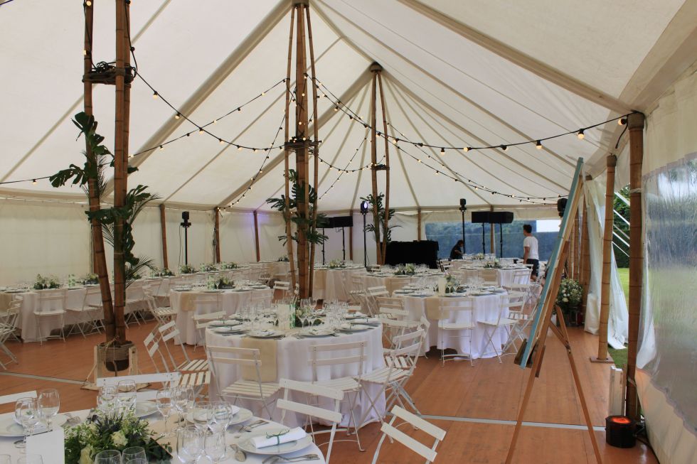 Location de tente Bambou de 200m² en Normandie